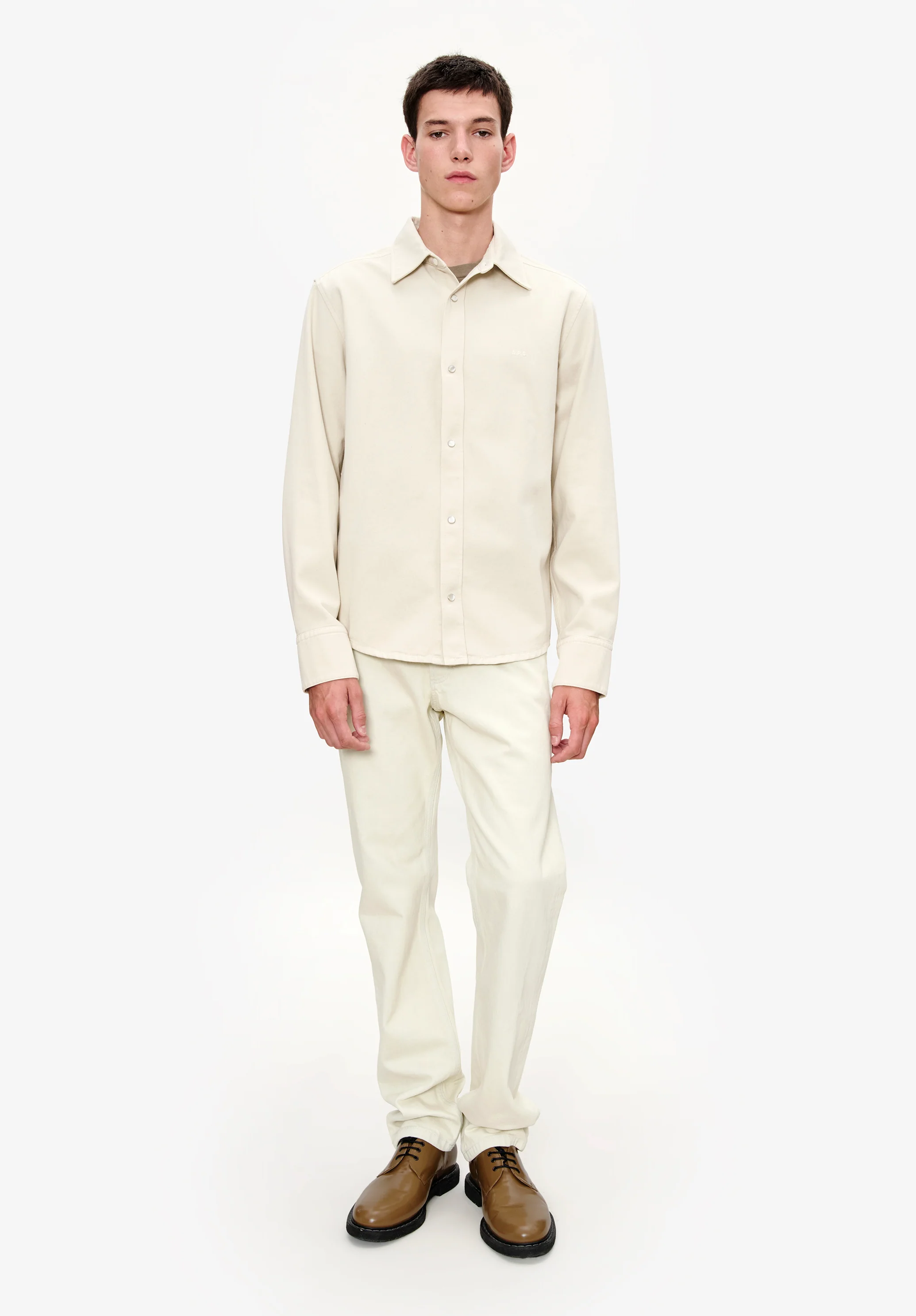 Embroidered logo overshirt - Image 3