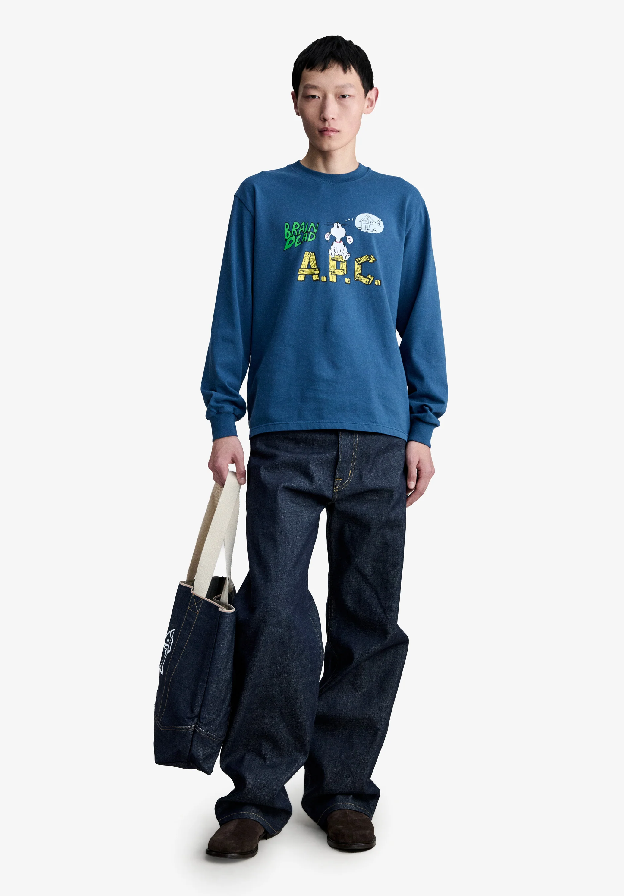 A.P.C. x Brain Dead Homesick long-sleeve T-shirt - Image 4