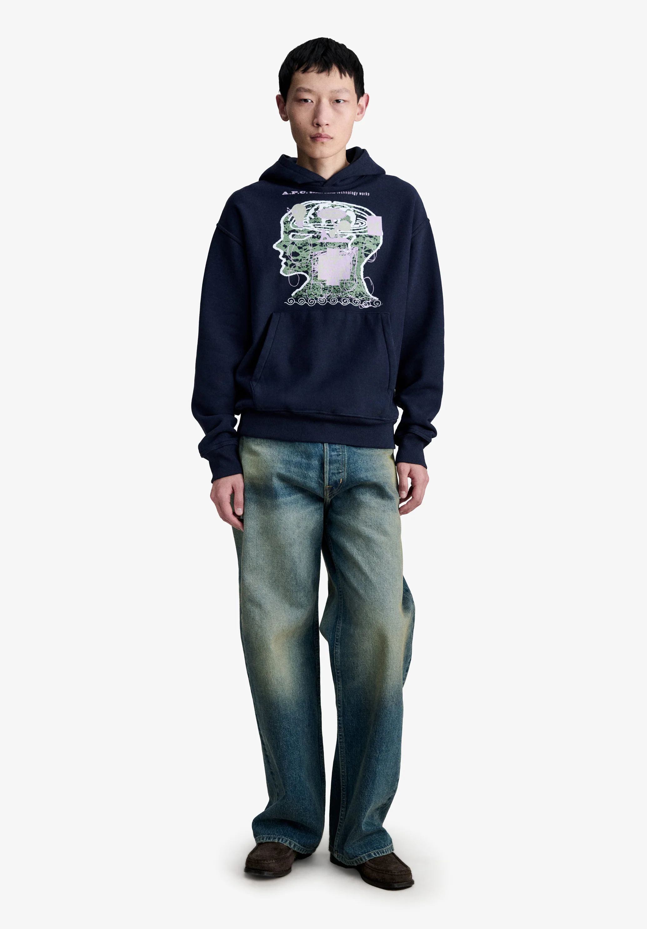 A.P.C. x Brain Dead Technology Works hoodie - Image 3