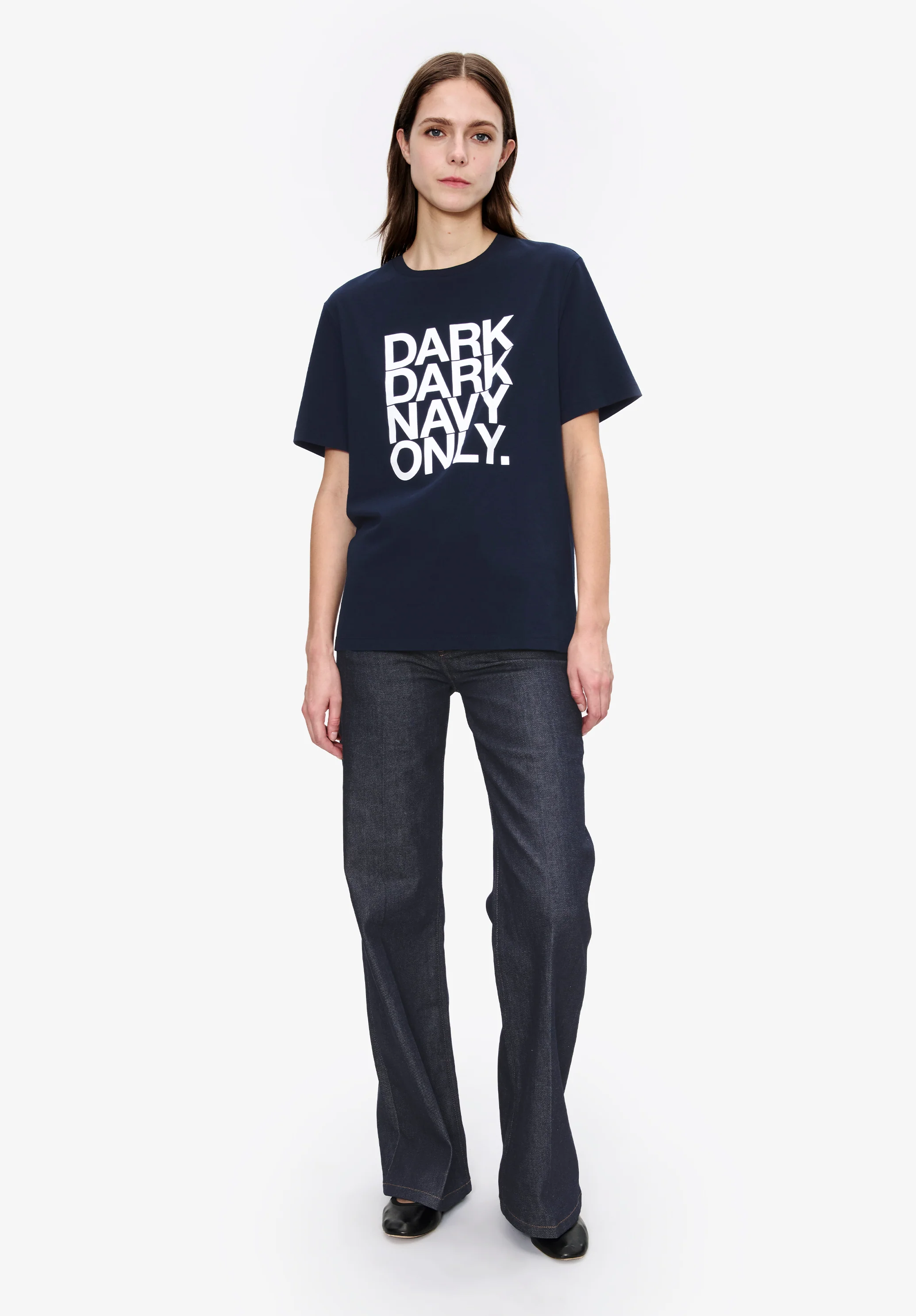 Dark dark navy only T-shirt (W) - Image 2
