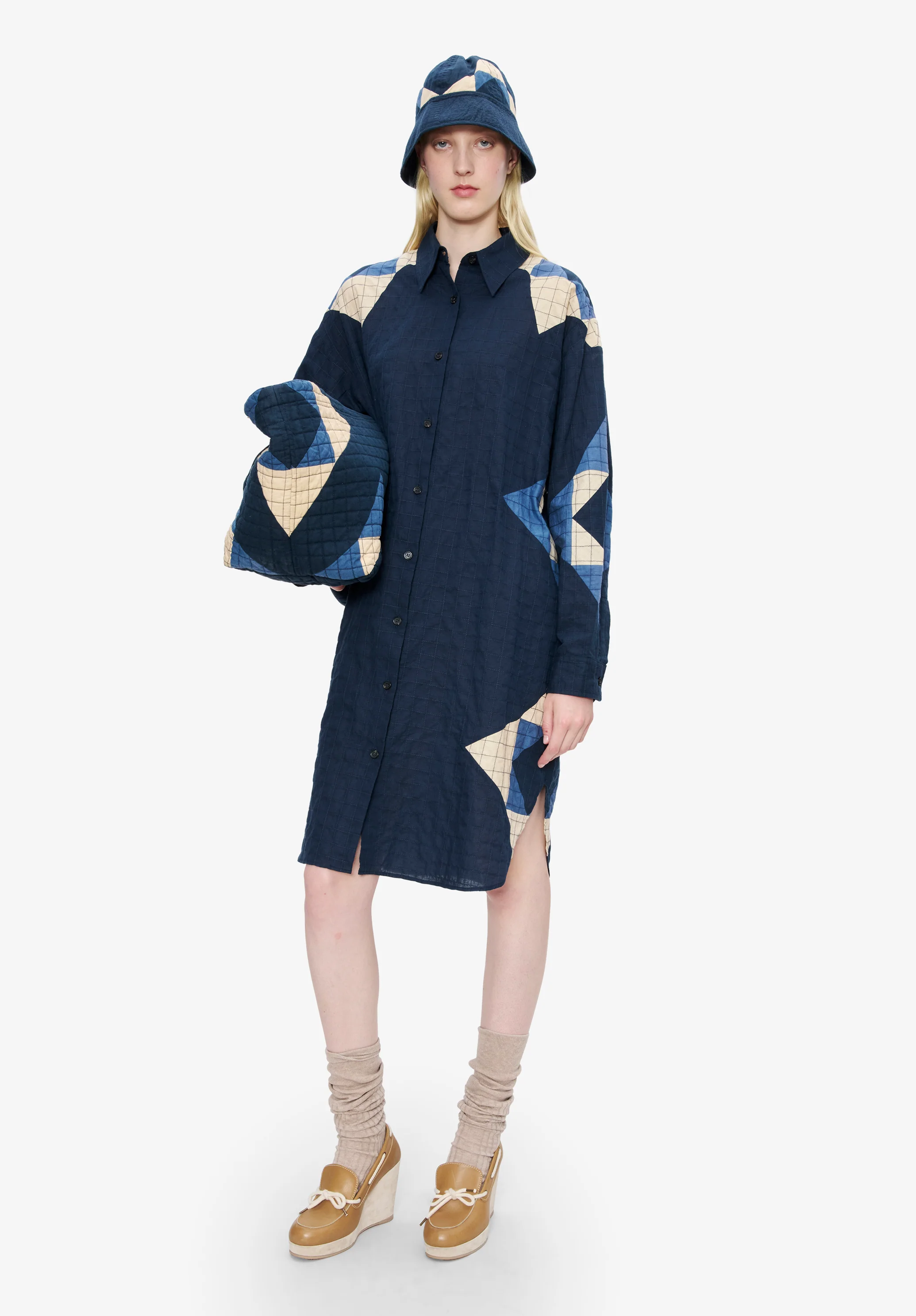 Quilted bucket hat - Image 3