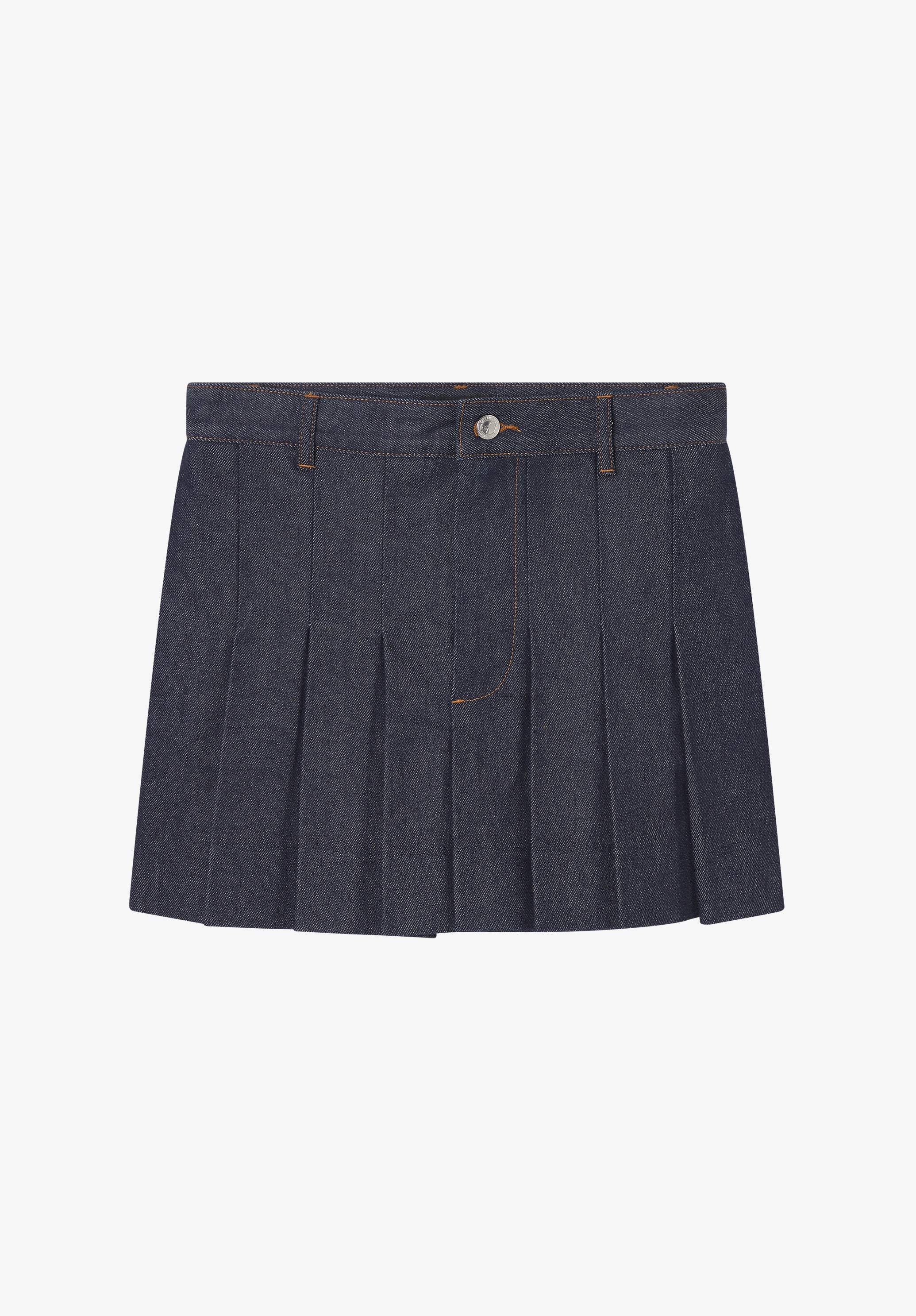 Pleated mini skirt