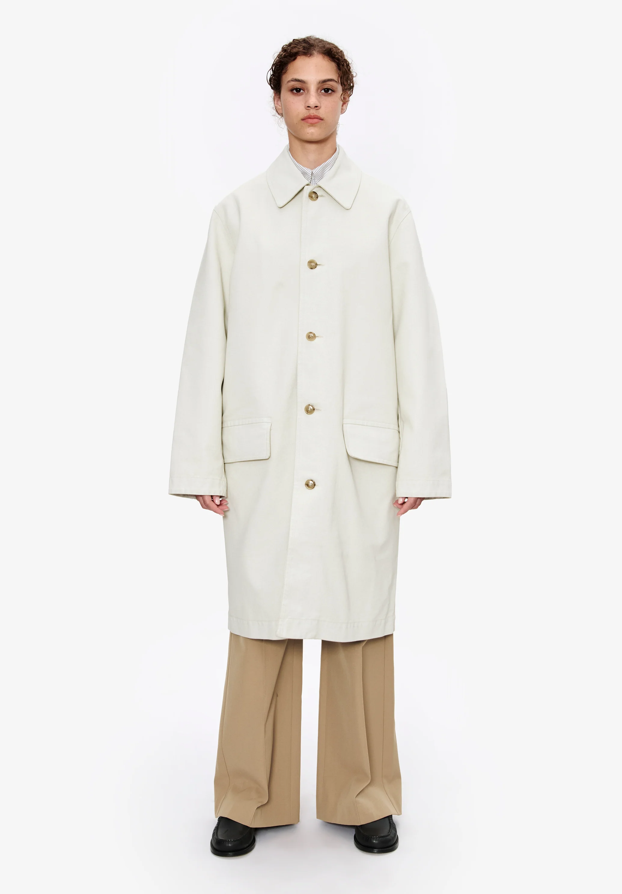 Coated canvas overcoat (W) - Image 4