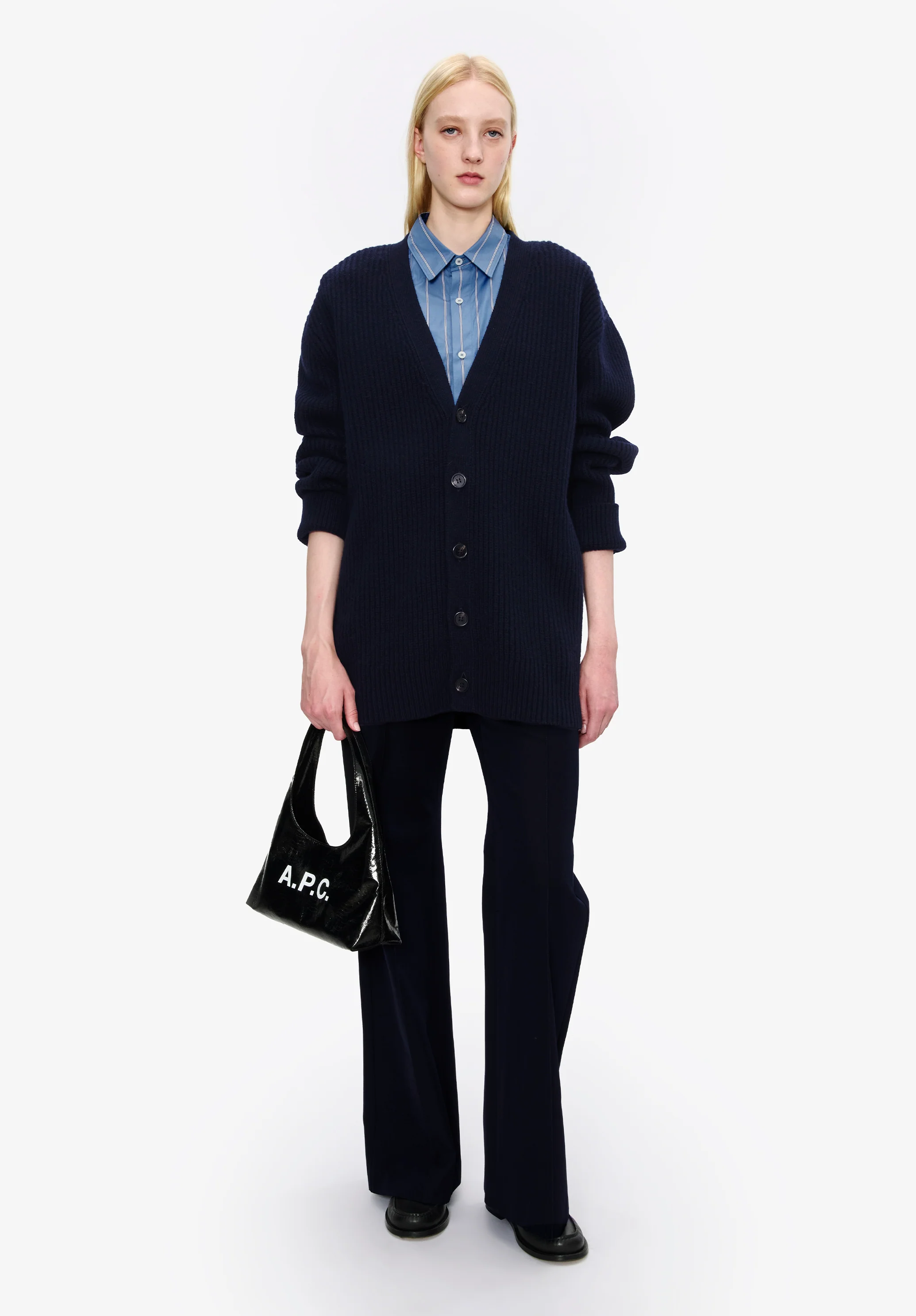 Wool-cashmere cardigan (W) - Image 2