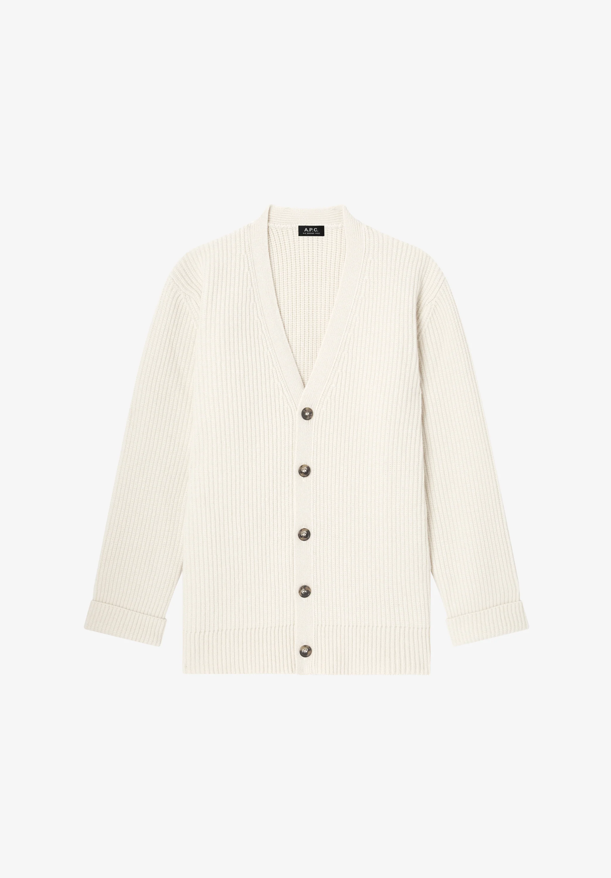 Wool-cashmere cardigan (W)