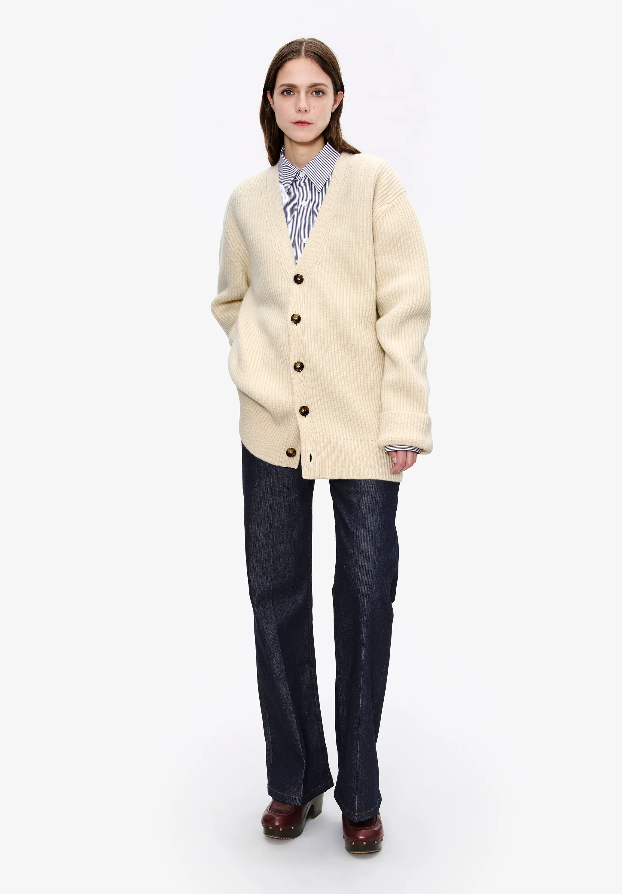 Wool-cashmere cardigan (W) - Image 2
