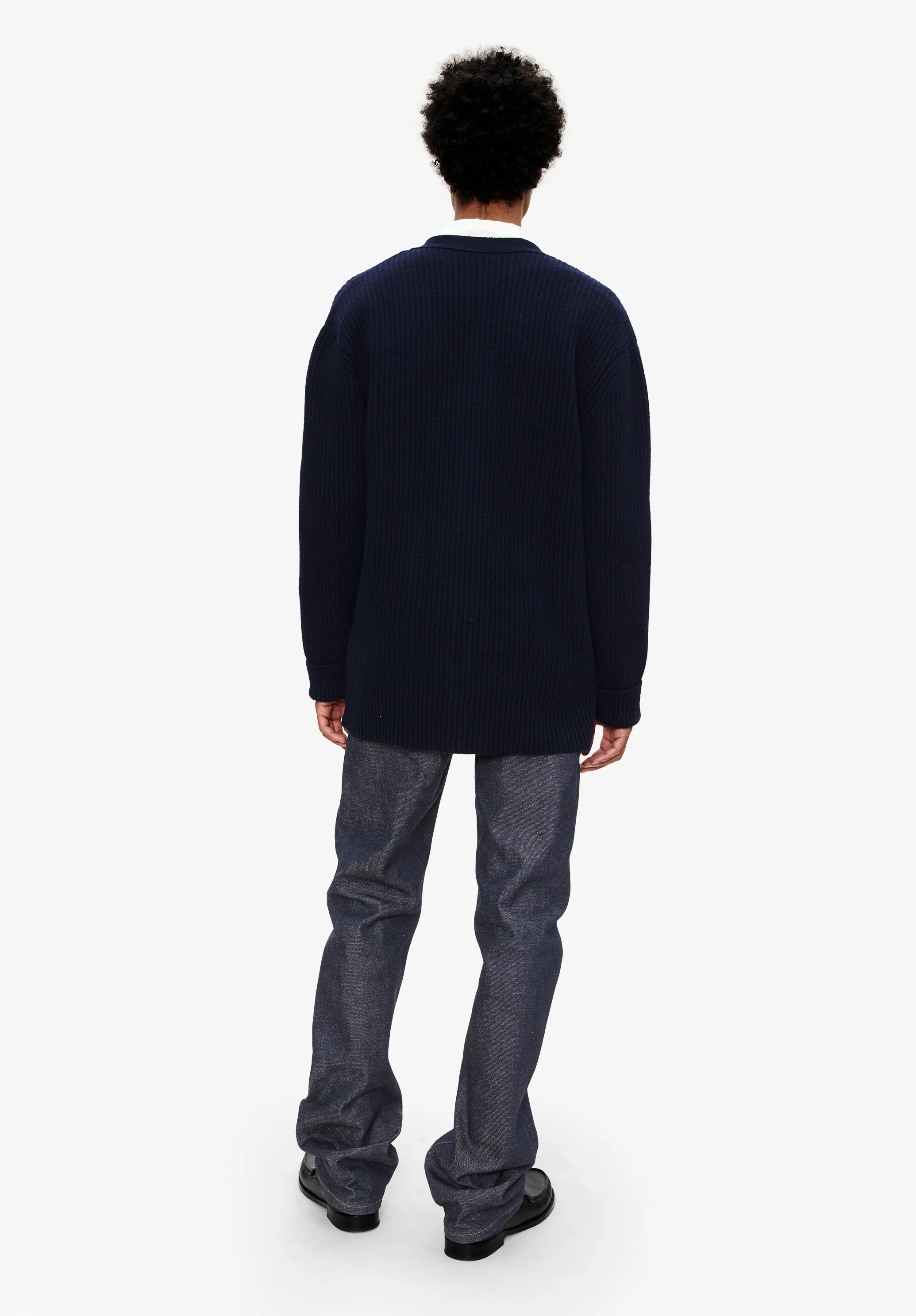 Wool-cashmere cardigan (M) - Image 3